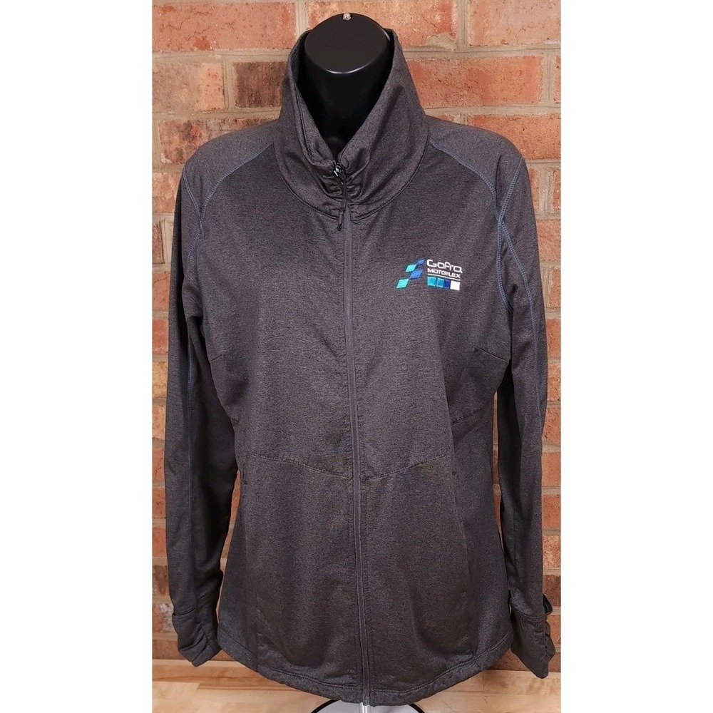 Ogio Gopro Motorplex Womens XL Gray Full Zip Long Sleeve Jacket